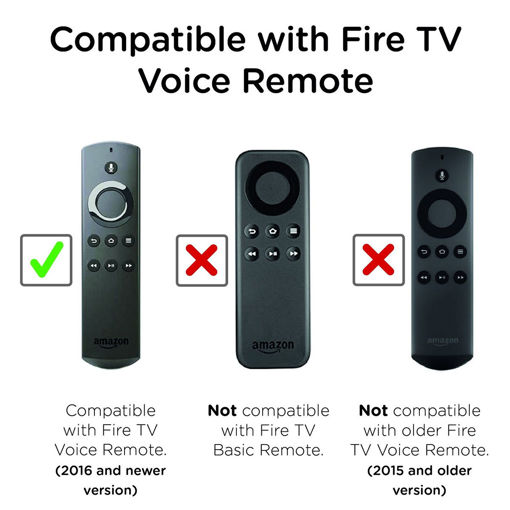 Immagine di Black TV Remote Control Cover Skin For Amazon Alexa Voice Fire TV Remote Newest Second Generation