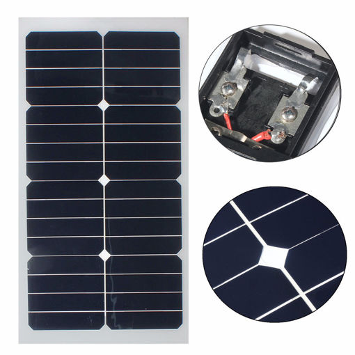 Picture of Elfeland SS-20W 12V Mono Semi-flexible Solar Panel With Sunpower Chip For Battery Charger Boats Cara