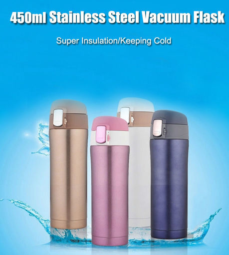 Immagine di 450ml Thermos Cup Stainless Steel Bottle Vacuum Flasks Travel Mug