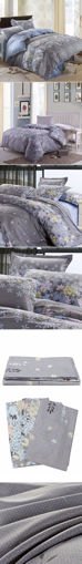 Picture of 3 Or 4pcs Rosemary Flower Reactive Printing Bedding Sets Pillowcase Quilt Duvet Cover