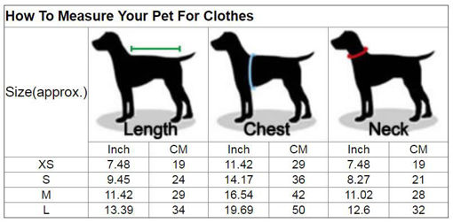 Immagine di Pet Dog Warm Cotton Padded Vest Jacket Puppy Harness Soft Coat
