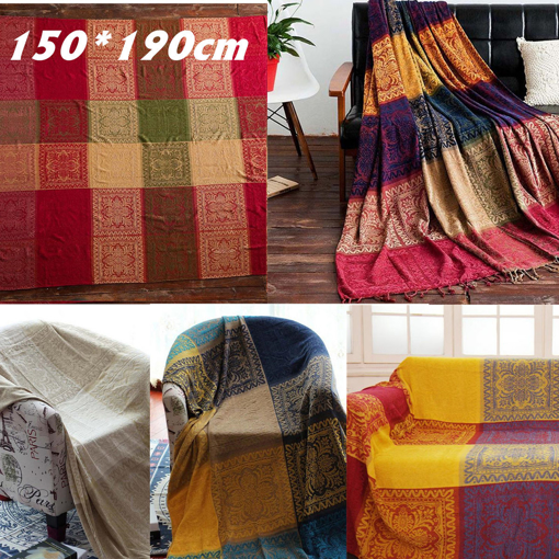 Immagine di 190*150CM Cotton Blankets Sofa Bed Decor Throw Blanket Cover Soft Rug Carpet