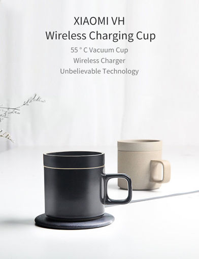 Immagine di XIAOMI VH Wireless Charging Electric Cup Japanese Style Mugs Ceramics Coffee Mug With Saucer