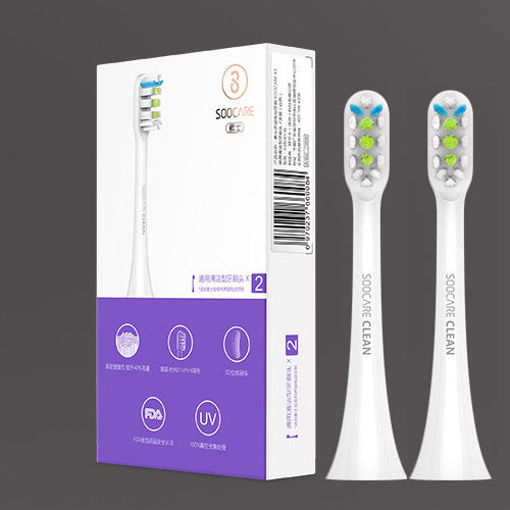Picture of 2Pcs XIAOMI SOOCAS X3 ToothBrush Heads For Smart Wireless Waterproof Electric Toothbrush