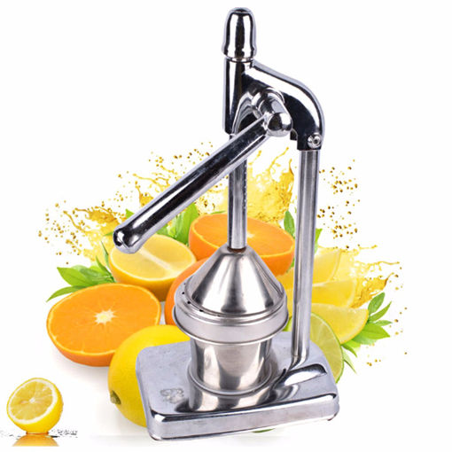 Picture of Manual Press Orange Citrus Juicer Juice Extractor Stainless Steel Fruit Processing Tool