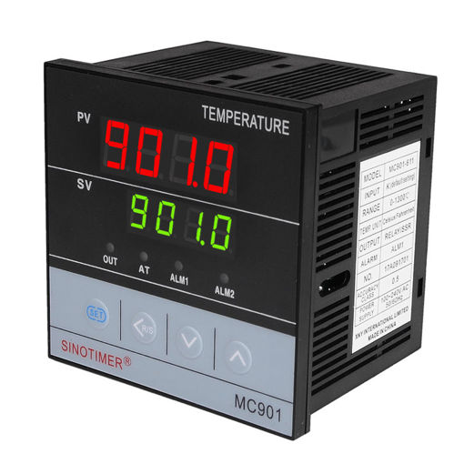 Immagine di MC901 Universal Input Digital PID Thermostat Instrument SSR Relay Output for Heat Cool with  Alarm