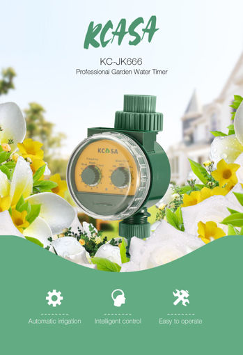 Picture of KCASA KC-JK666 Garden Automatic Watering Timer Ball Valve Rainfall Monitoring Induction Timer