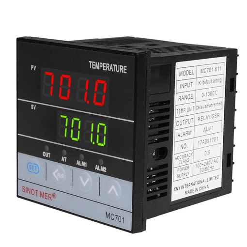 Immagine di MC701 Universal Input Digital PID Thermostat Instrument SSR Relay Output for Heat Cool with  Alarm