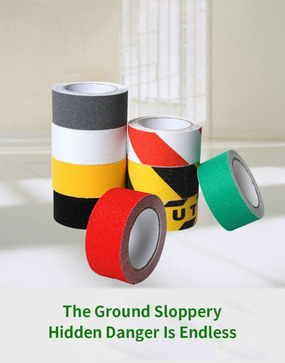 Picture of KCASA KC-85 Safety PVC Non Skid Tape Frosted Floor Tape Roll High Grip Anti Slip Adhesive Stickers