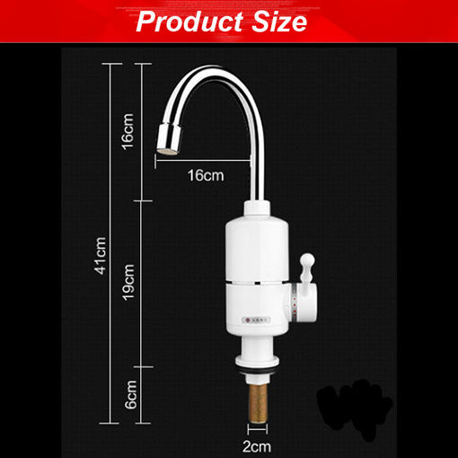 Immagine di Heating Tap Hot Water Faucet Kitchen Electric Water Heater 220V 3000W