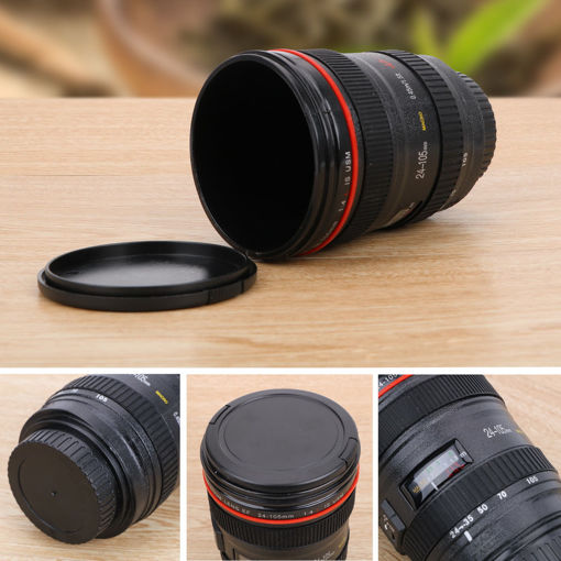 Picture of 400ML Coffee Tea Mug SLR Camera Lens 24-105mm Food Grade PC 1:1 Scale Creative Cups
