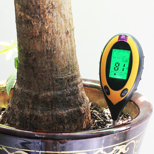 Immagine di Loskii LG-GT1 Digital 4 in 1 Soil Tester Monitor Soil Moisture Temperature PH Value Sunlight