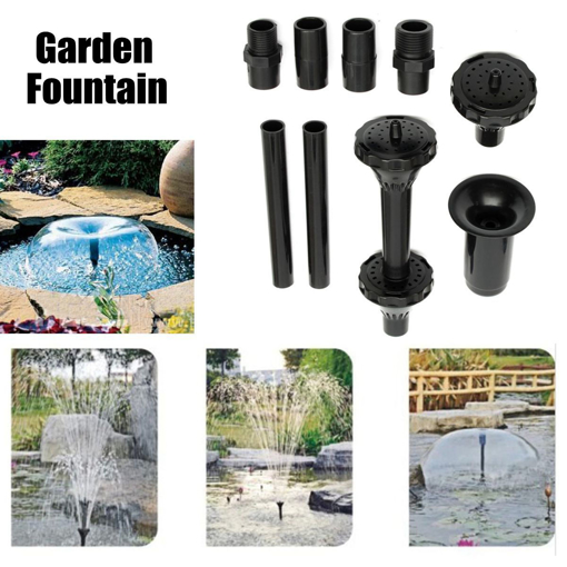Immagine di Solar Powered Sprinklers Sprayer Heads Water Pump Garden Fountain Pond Kit for Waterfalls Display