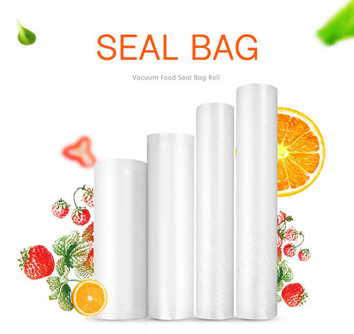 Immagine di KCASA KC-VB02 17x500cm Vaccum Seal Ring Bag Roll Food Sealer machine Bag Kitchen Storage Fresh-keeping