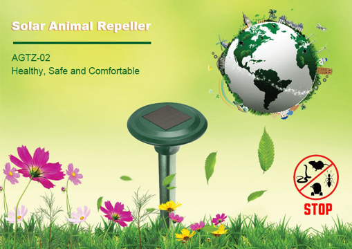 Picture of Igreen AGTZ-02 Outdoor Animal Repeller Solar Power Sonic Wave Garden Mouse Snake Ants Expeller