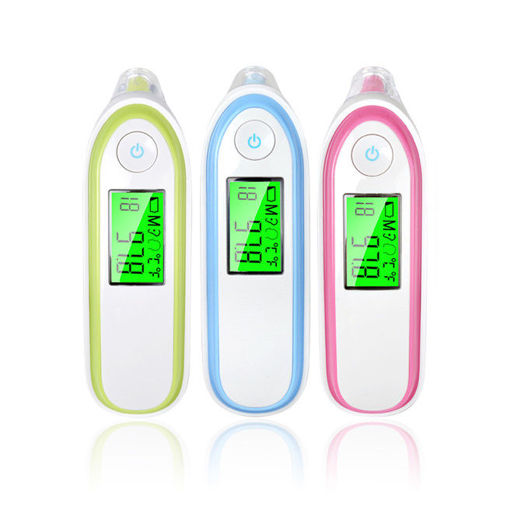 Picture of LCD Digital Infrared Baby Thermometer Non-contact Ear & Forehead Laser Body Temperature Baby Adult