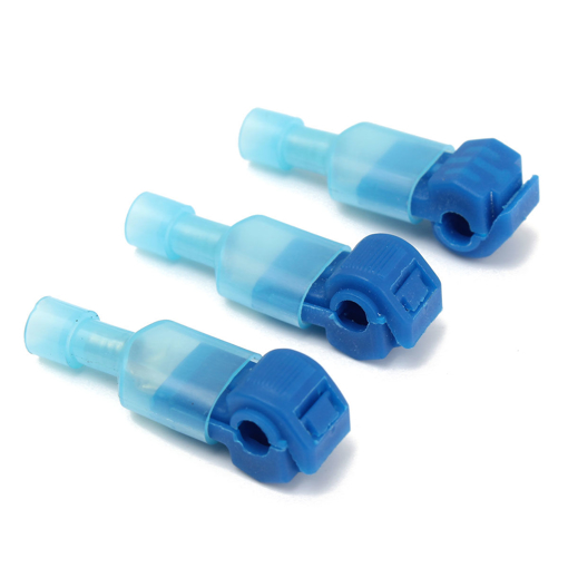 Picture of Excellway TC01 50pcs Blue Quick Splice Wire Terminal And Female Spade Connector Set