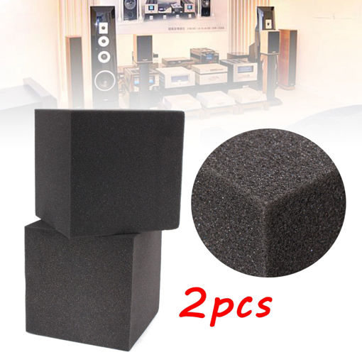 Immagine di 2Pcs 20X Soundproof Foam Absorption Cube Studio Acoustic Music Room Treat 20x20x20cm