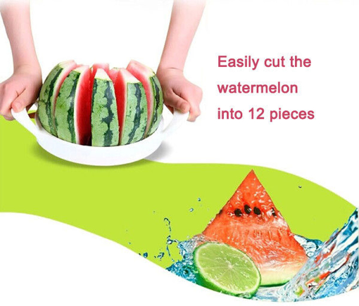 Immagine di affettatrice per meloni e angurie in acciaio inossidabile da 21 cm 