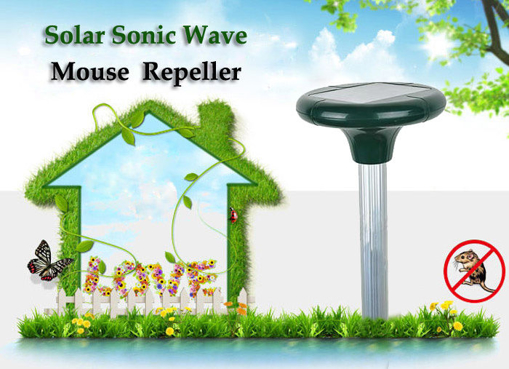 Immagine di GreatHouse Garden Solar Power Sonic Wave Mouse Snake Repeller Outdoor Animal Expeller