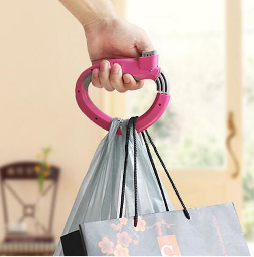 Immagine di Retractable Portable Hanging Handle Multi Functional Extract D-type Devices Shopping Carry Bag Carrier Holder