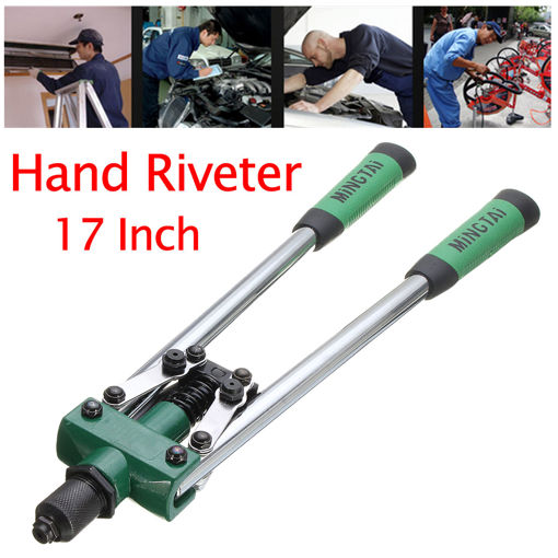 Picture of 430mm Heavy Duty Long Arm Hand Riveter Pop Lever Blind Rivet Pliers Tool
