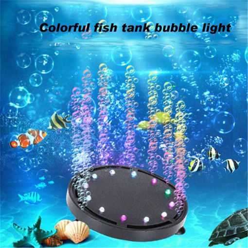 Picture of Aquarium Light Decorations LED Underwater Lights Create Colorful Bubbles for Fish Tank