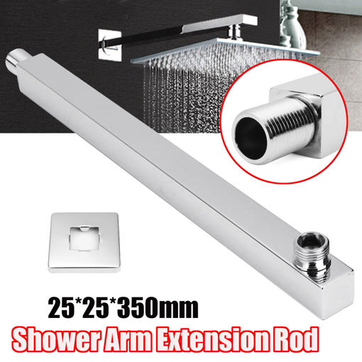 Picture of Stainless Steel Shower Arm Extension Rod Adjustable Extension Arm for Shower Head
