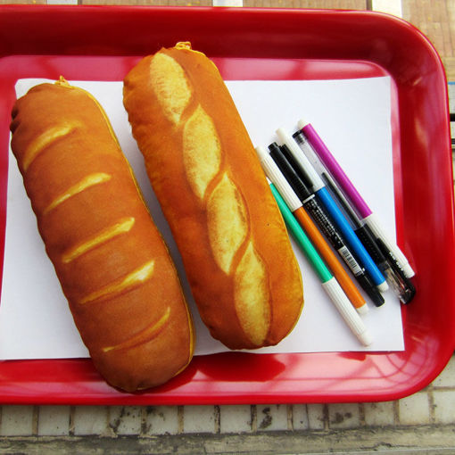 Picture of WAM PC-CB003 Lifelike French Bread Pencil Case Novelty Pen Bag Stationery School Office Supplies